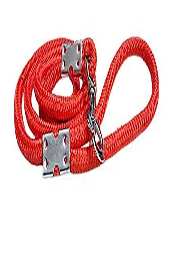 Pups&Pets Stylish Comfortable 12mm Nylon Red Dog Rope Leash-for Medium Pets & Dogs - Image 3